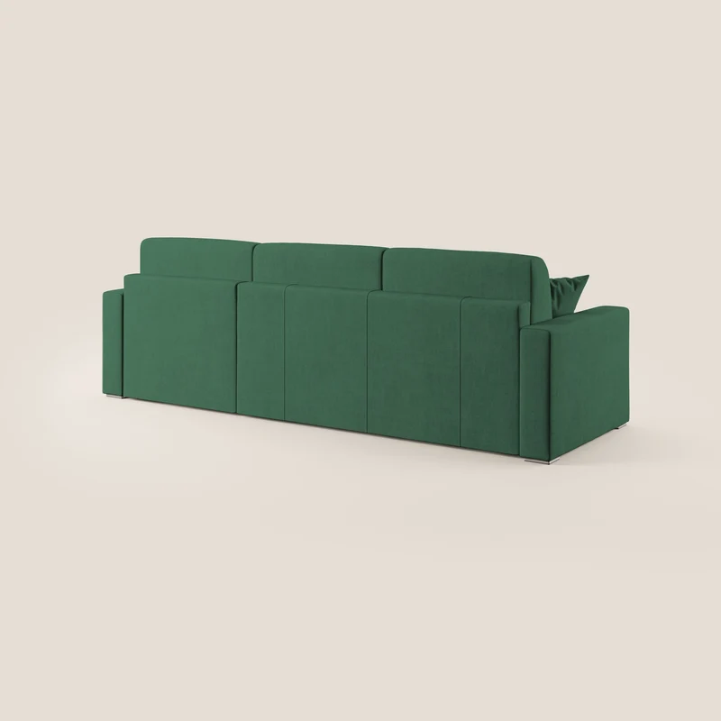 Best canapé-lit d’angle en tissu imperméable T02 vert