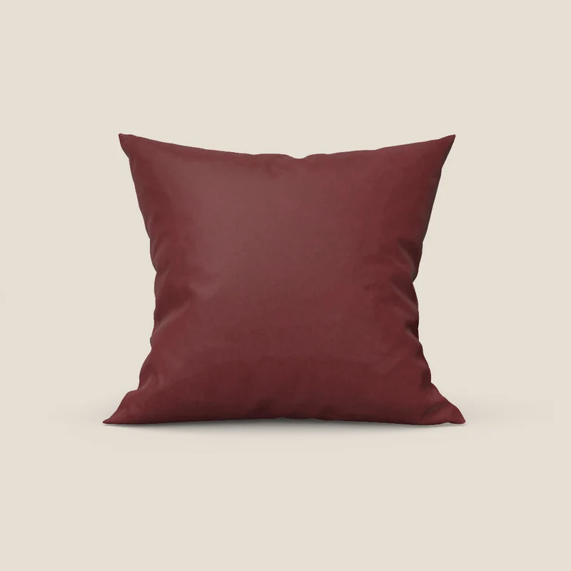 Rotterdam coussin disponible en différentes couleurs en microfibre effet velours imperméable T09 rouge