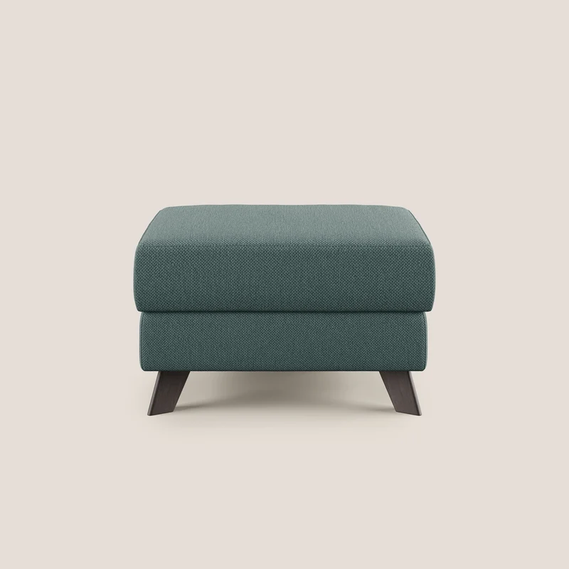 Moon Pouf coffre aux pieds hauts en tissu détachable avec l'eau T05 vert