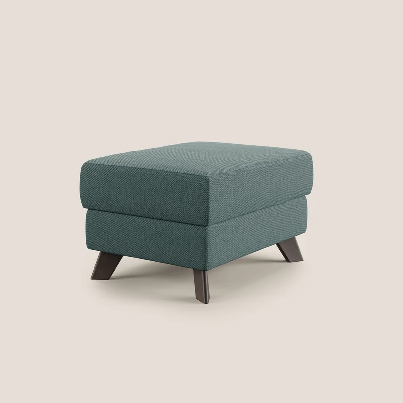 Moon Pouf coffre aux pieds hauts en tissu détachable avec l'eau T05 vert