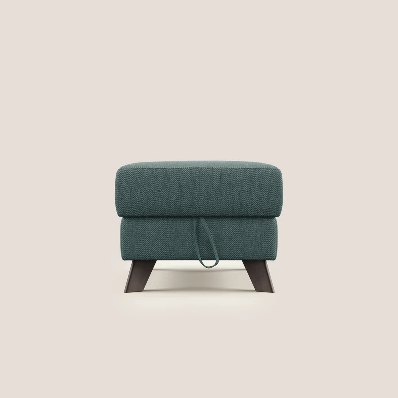 Moon Pouf coffre aux pieds hauts en tissu détachable avec l'eau T05 vert
