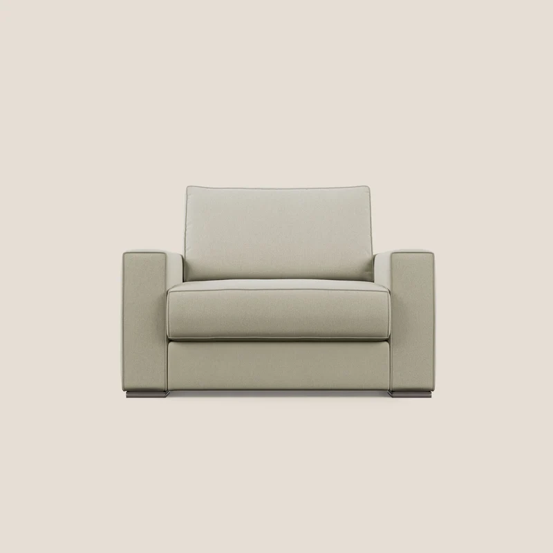 Dream fauteuil-lit en tissu anti-taches T05 écru