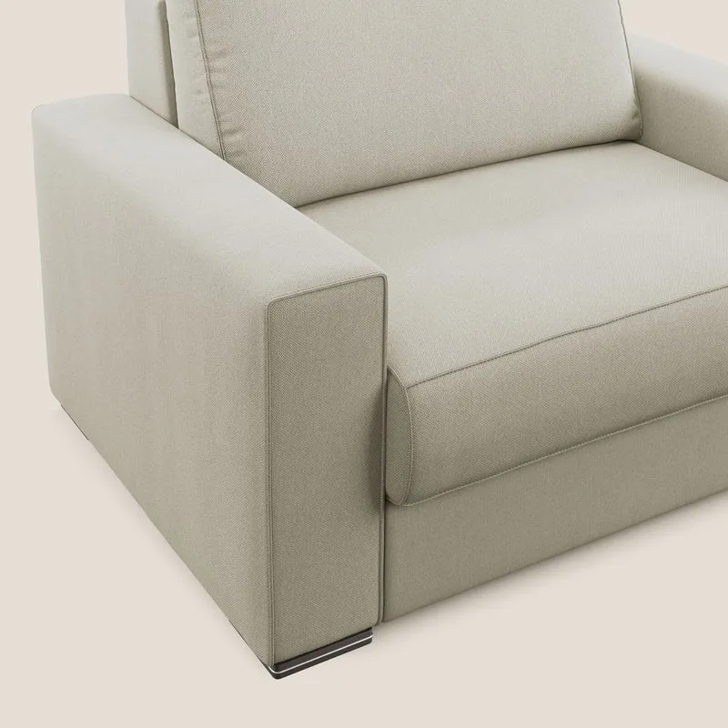 Dream fauteuil-lit en tissu anti-taches T05 écru