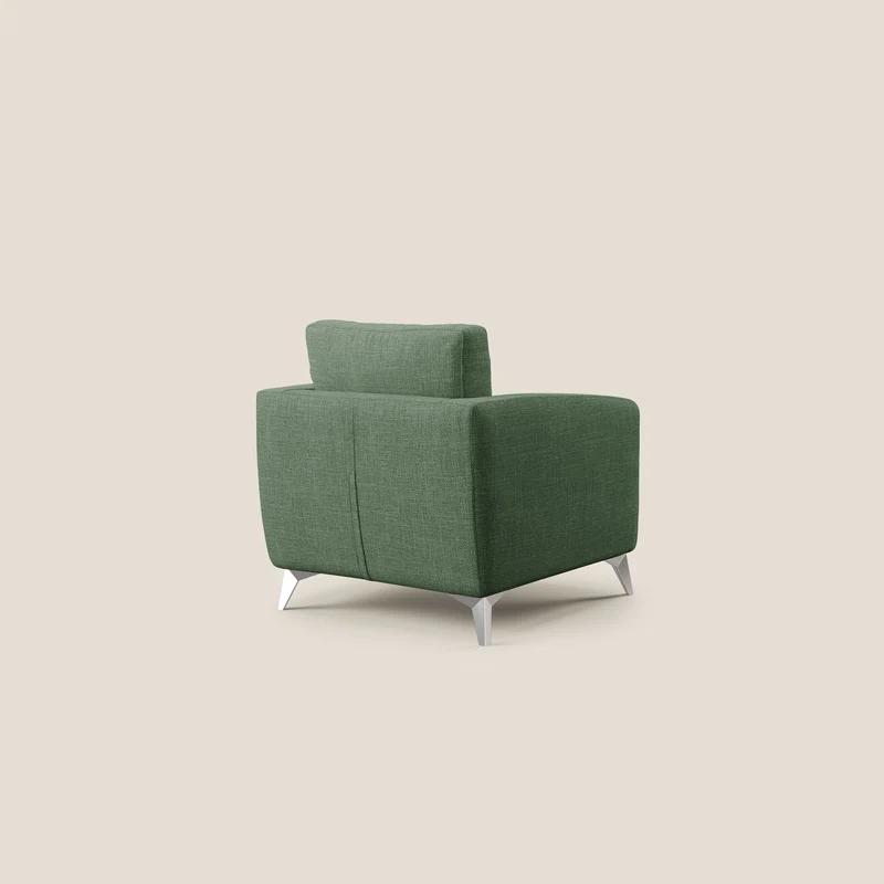 Orione fauteuil en tissu doux imperméable entrelacé T06 vert