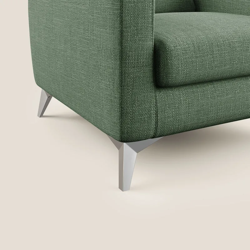 Orione fauteuil en tissu doux imperméable entrelacé T06 vert