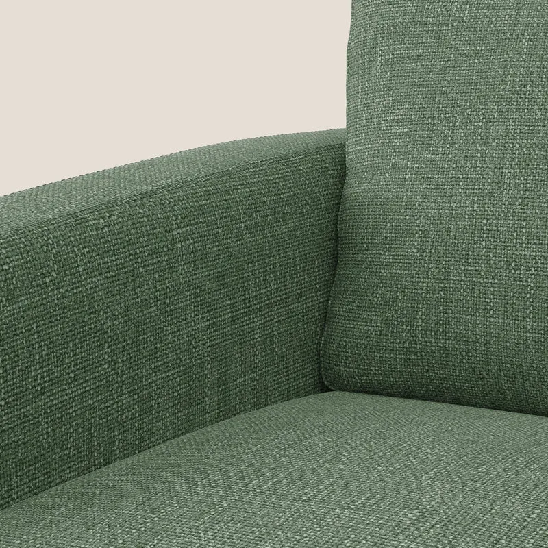 Orione fauteuil en tissu doux imperméable entrelacé T06 vert