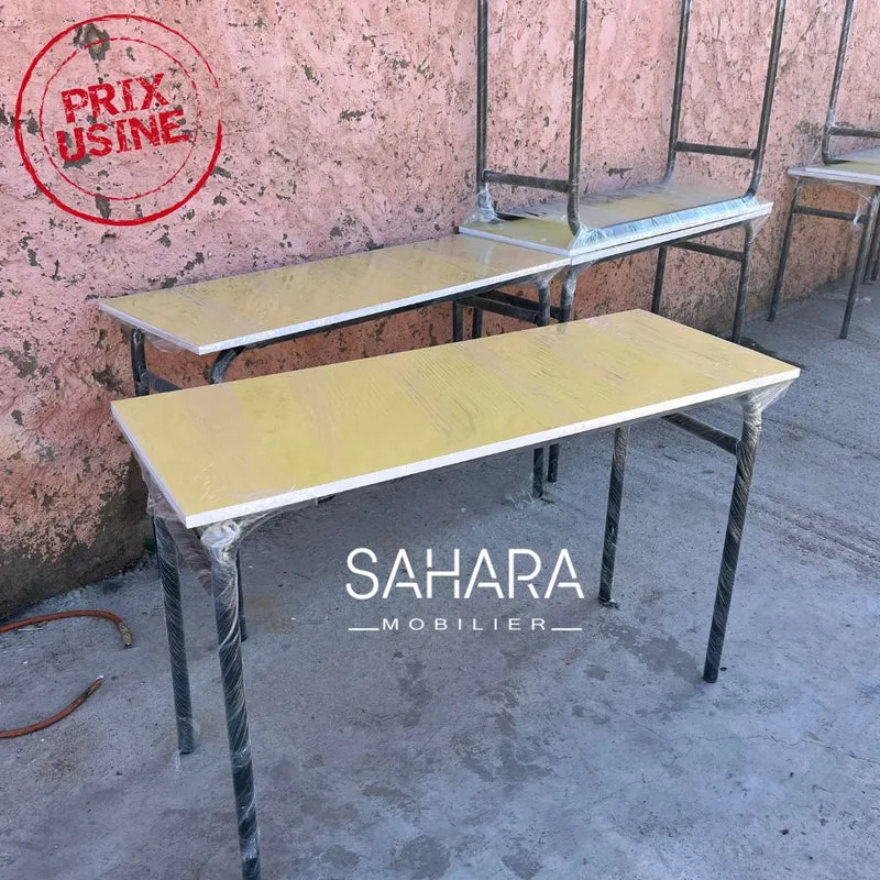 Table Scolaire Biplace sans Casier 120 x 45 x 73 cm Réf. B1883