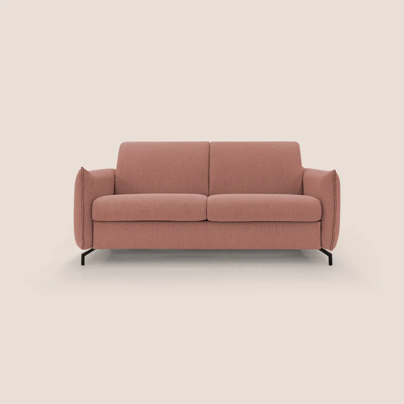 Scarlet canapé convertible en tissu mixte coton imperméable T19 saumon
