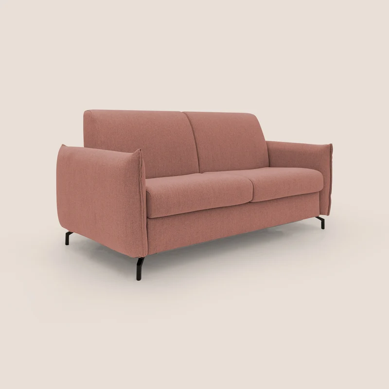 Scarlet canapé convertible en tissu mixte coton imperméable T19 saumon