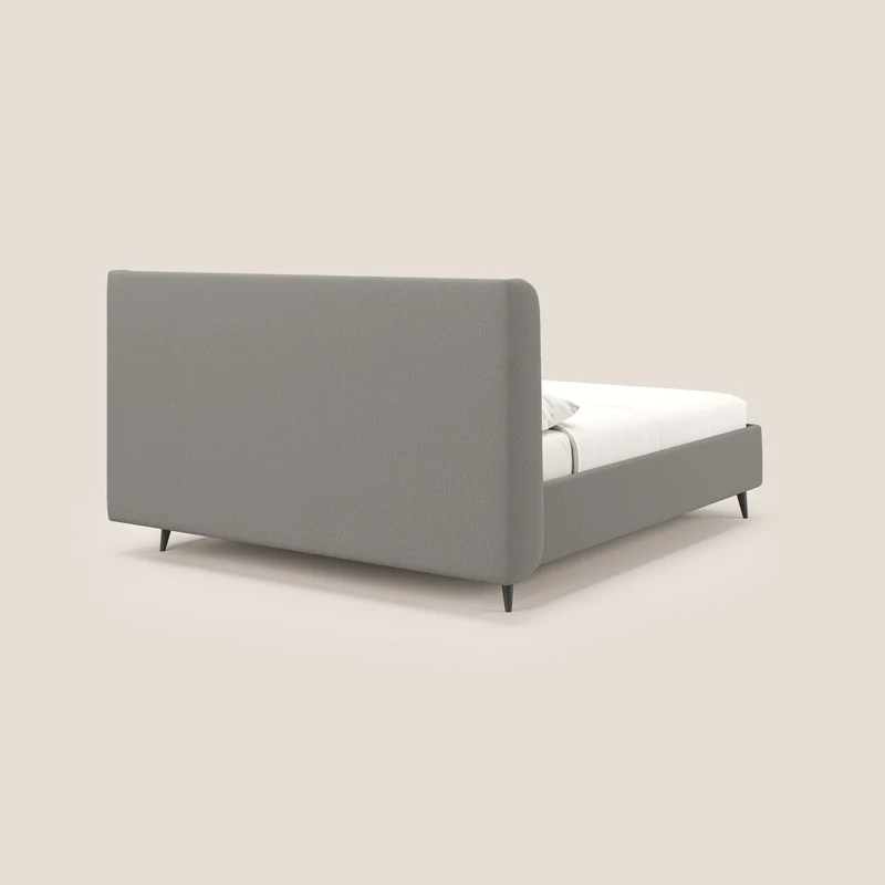 Nadine lit coffre de design et confort italien en tissu imperméable T19 beige