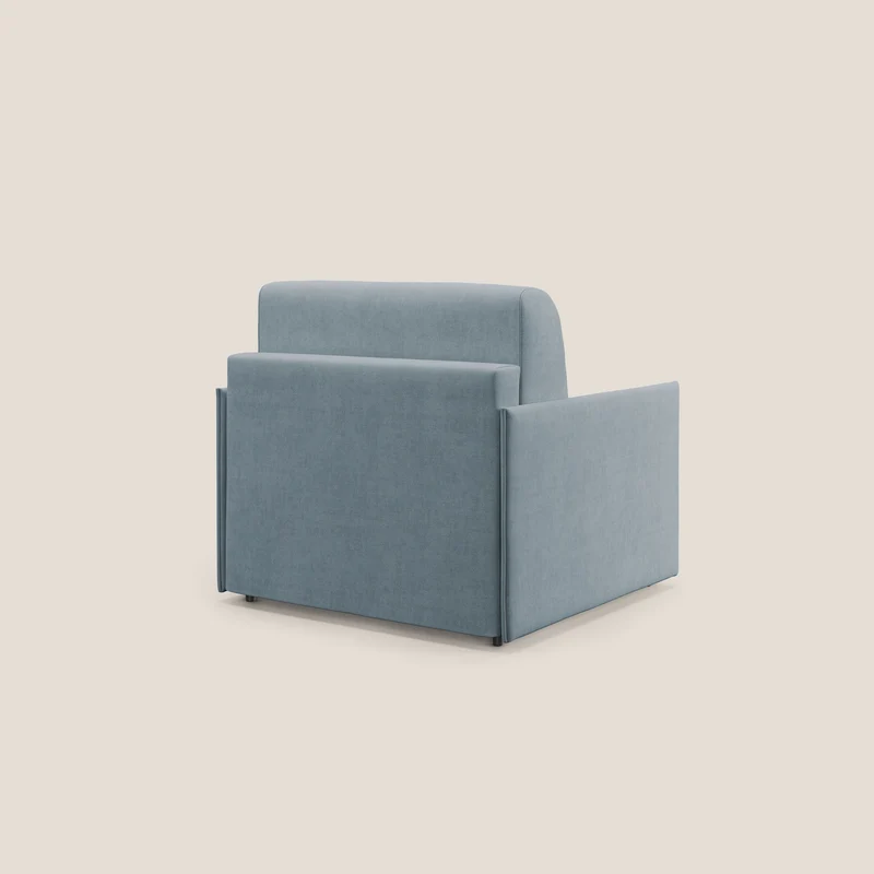 Evans fauteuil convertible en tissu imperméable T02 sucre glace
