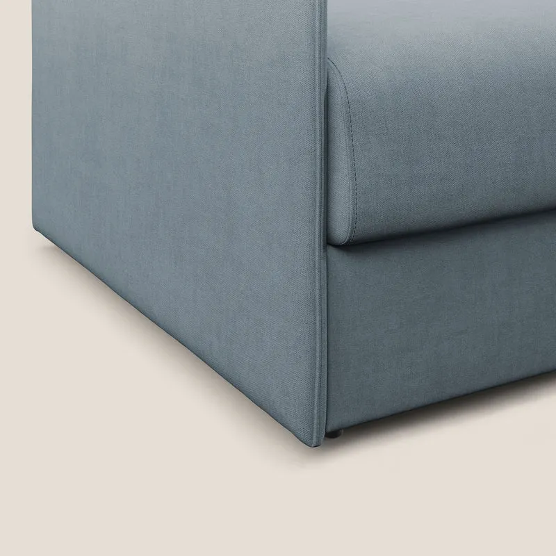 Evans fauteuil convertible en tissu imperméable T02 sucre glace