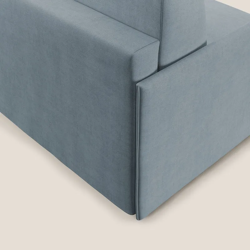 Evans fauteuil convertible en tissu imperméable T02 sucre glace