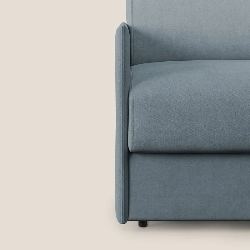 Evans fauteuil convertible en tissu imperméable T02 sucre glace