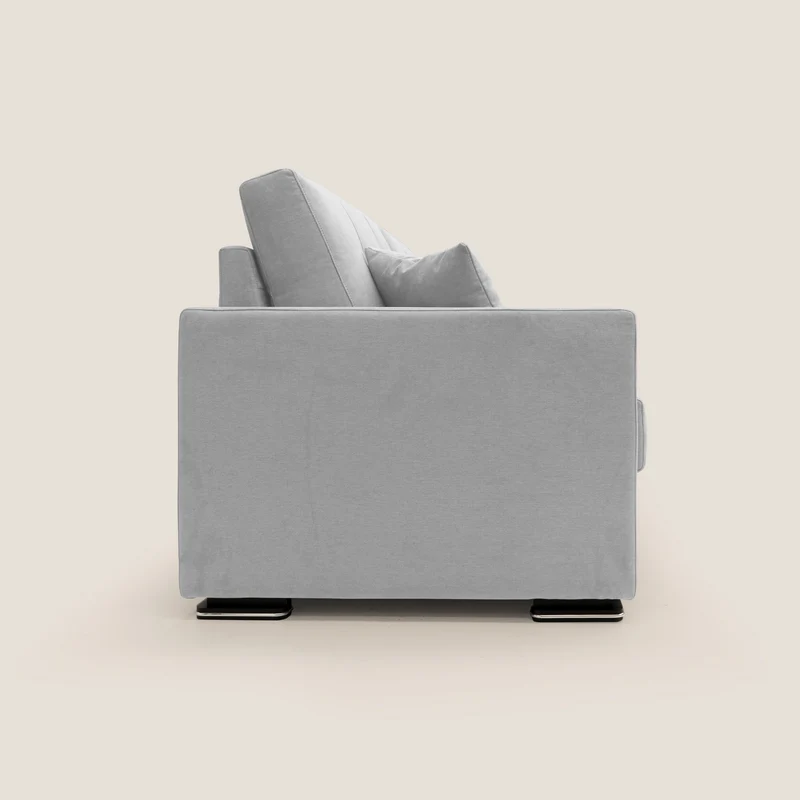 Giove canapé en tissu doux imperméable T02 gris clair