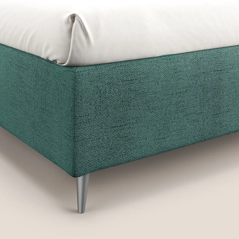 Febe sommier compact avec coffre de grande capacité en tissu imperméable T03 vert d'eau
