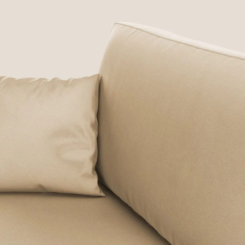 Andromeda canapé-lit double en velours doux imperméable T01 beige