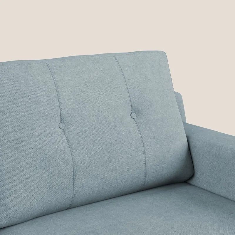 Danish canapé d'angle moderne reversible en tissu doux imperméable T02 sucre glace