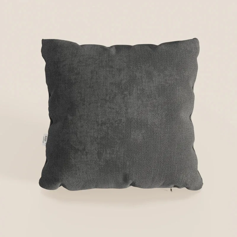 Coussin Miami disponible en plusieurs couleurs, fabriqué en tissu imperméable T14 anthracite doux