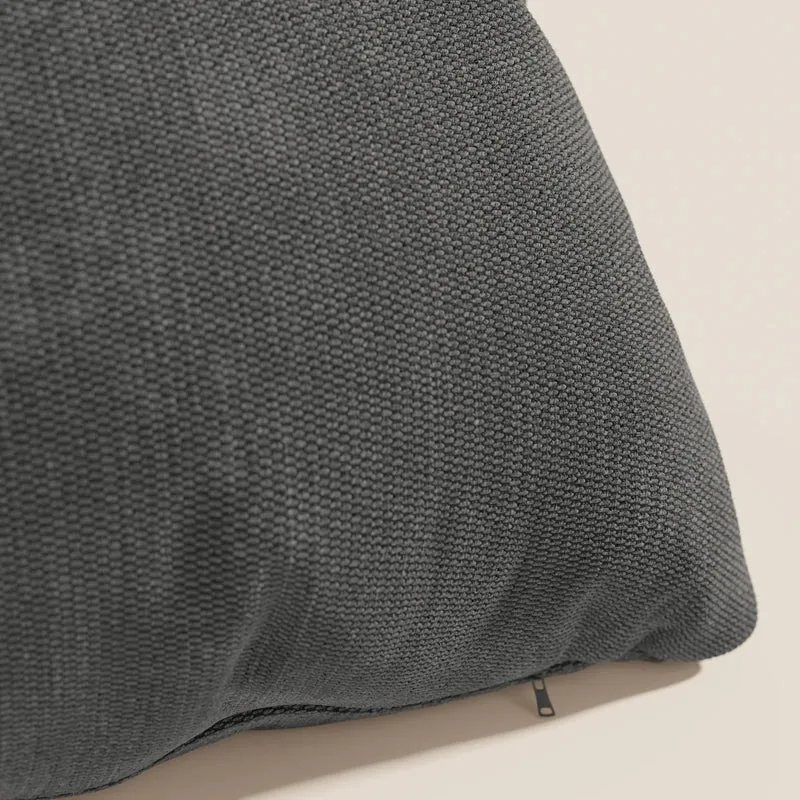 Coussin Miami disponible en plusieurs couleurs, fabriqué en tissu imperméable T14 anthracite doux