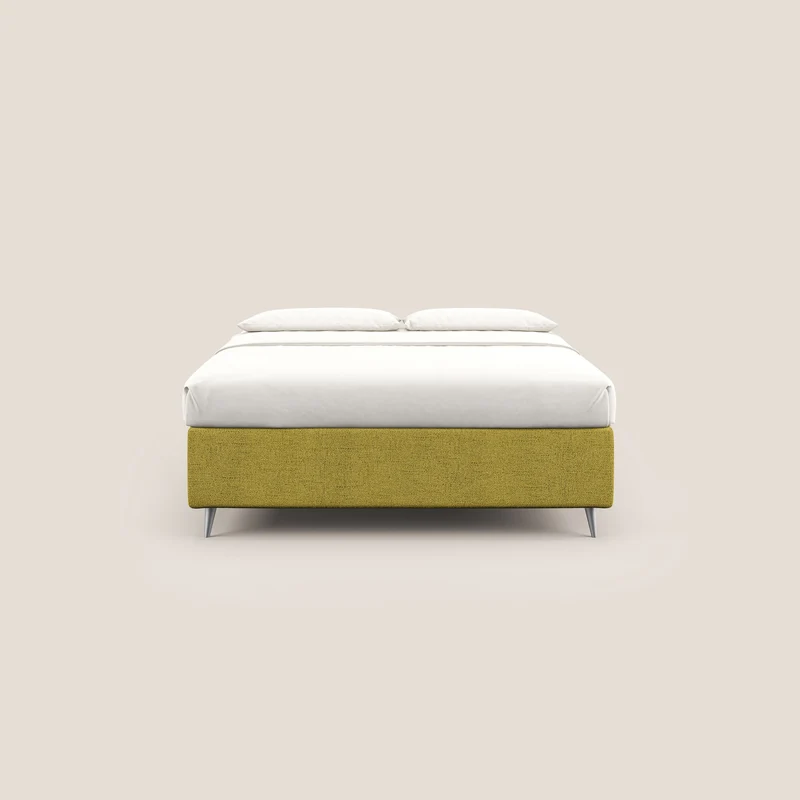 Febe sommier compact avec coffre de grande capacité en tissu imperméable T03 jaune