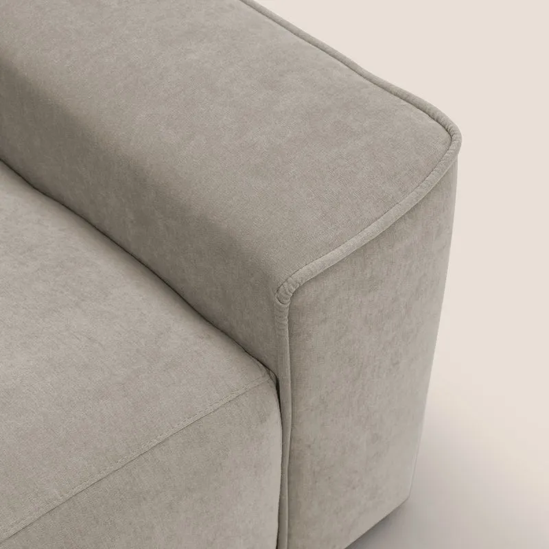 Clark Canapé d'angle avec option relax électrique en tissu imperméable et détachable T17 beige