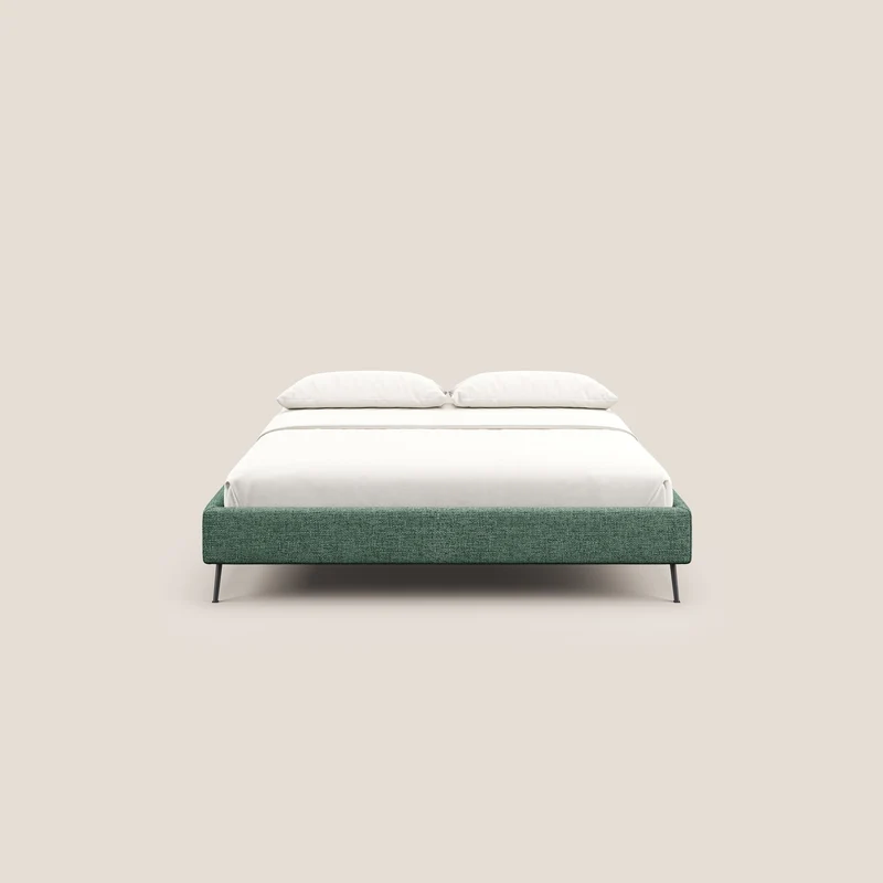 Steve sommier avec pieds hauts en tissu imperméable T10 vert sauge