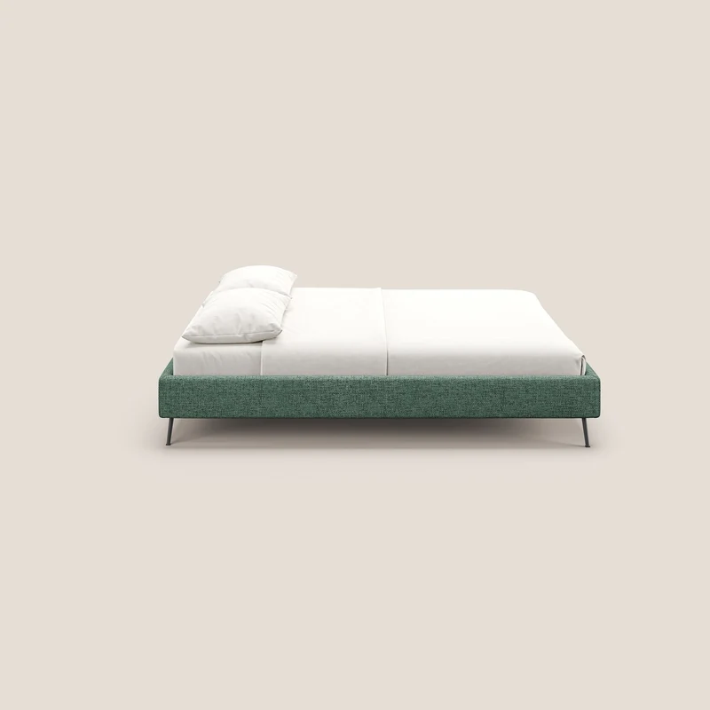 Steve sommier avec pieds hauts en tissu imperméable T10 vert sauge