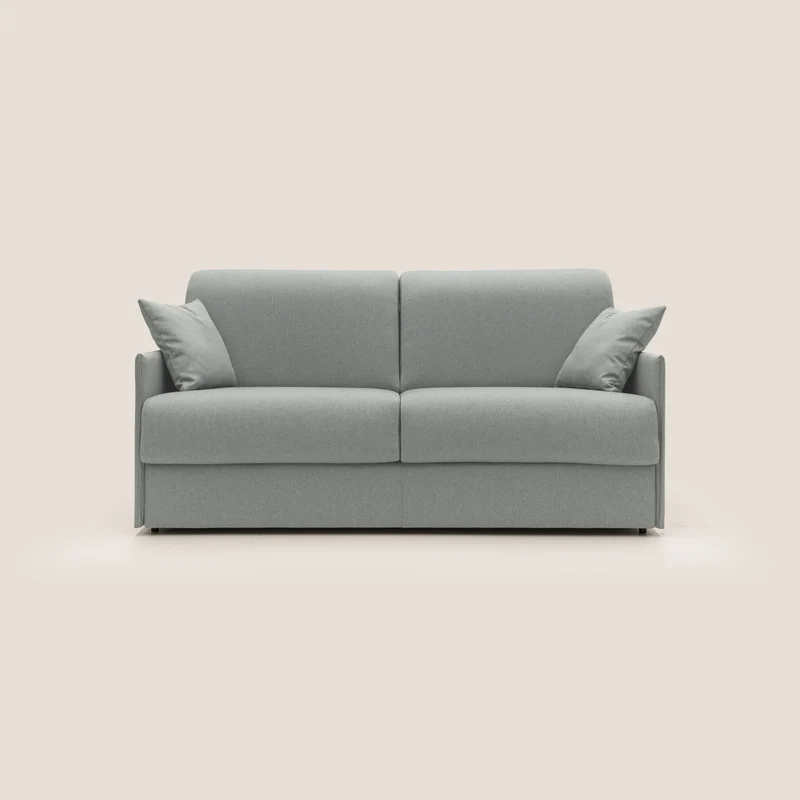 Evans Canapé convertible en tissu imperméable T13 gris