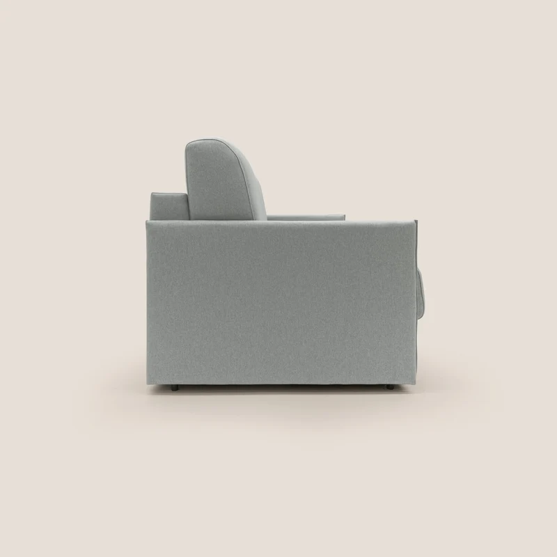 Evans Canapé convertible en tissu imperméable T13 gris
