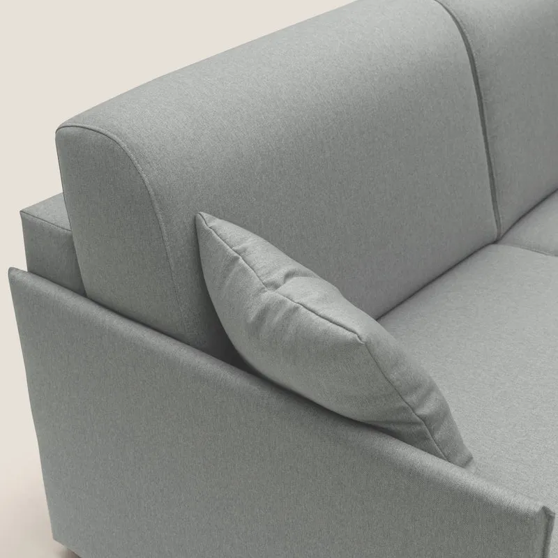 Evans Canapé convertible en tissu imperméable T13 gris