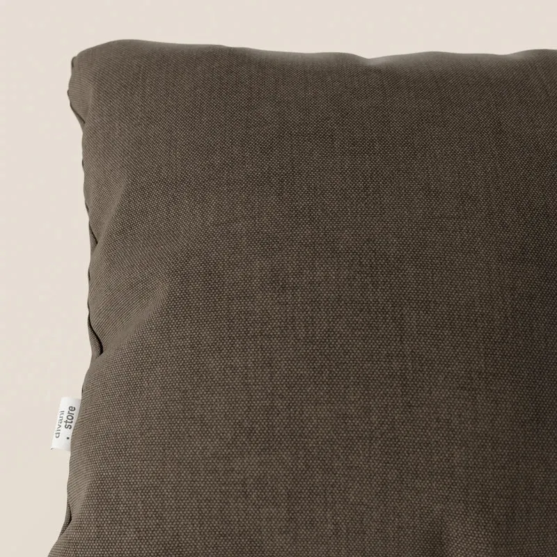 Honey coussin disponible en plusieurs couleurs, réalisé en tissu imperméable similaire au coton T13 marron