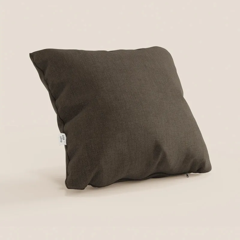 Honey coussin disponible en plusieurs couleurs, réalisé en tissu imperméable similaire au coton T13 marron
