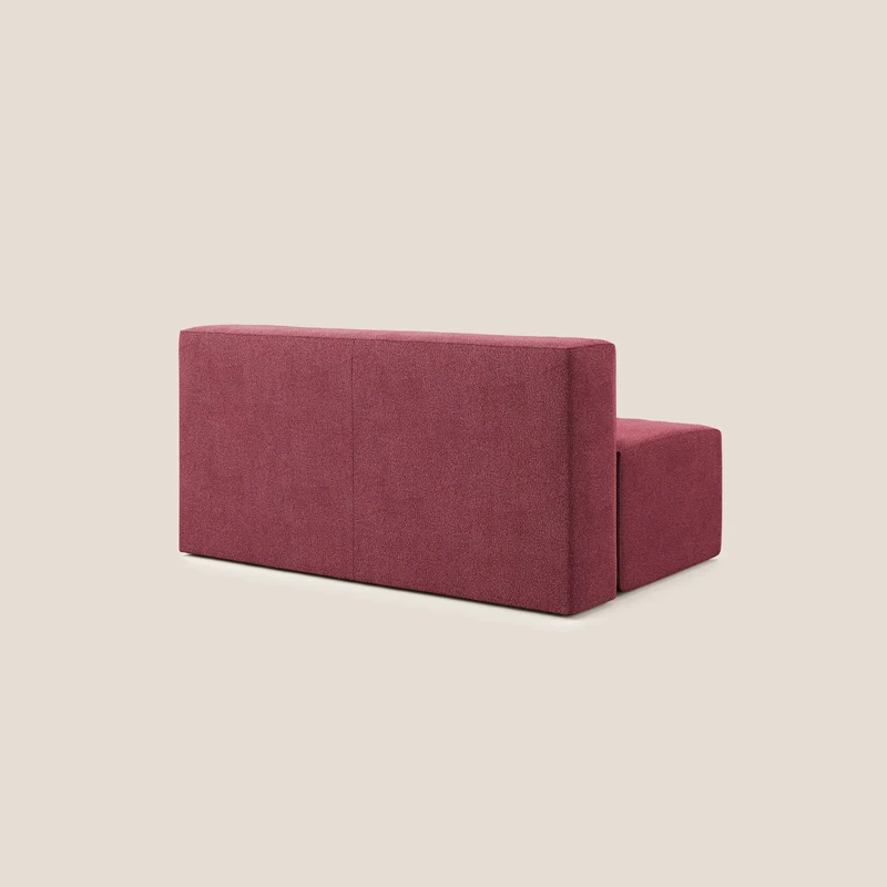Nettuno module central maxi en bouclette douce T07 rouge