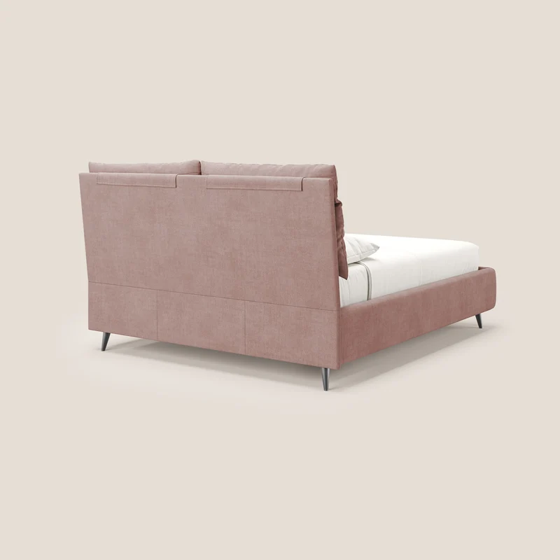 Jerry lit coffre et coussins réglables en tissu détachable T17 rose