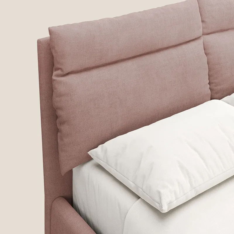 Jerry lit coffre et coussins réglables en tissu détachable T17 rose