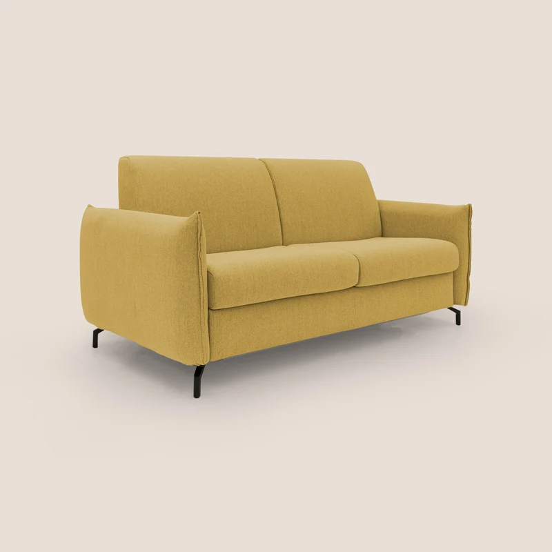Scarlet canapé convertible en tissu mixte coton imperméable T19 jaune