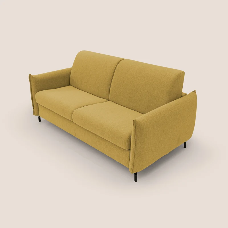 Scarlet canapé convertible en tissu mixte coton imperméable T19 jaune