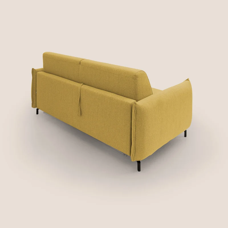 Scarlet canapé convertible en tissu mixte coton imperméable T19 jaune