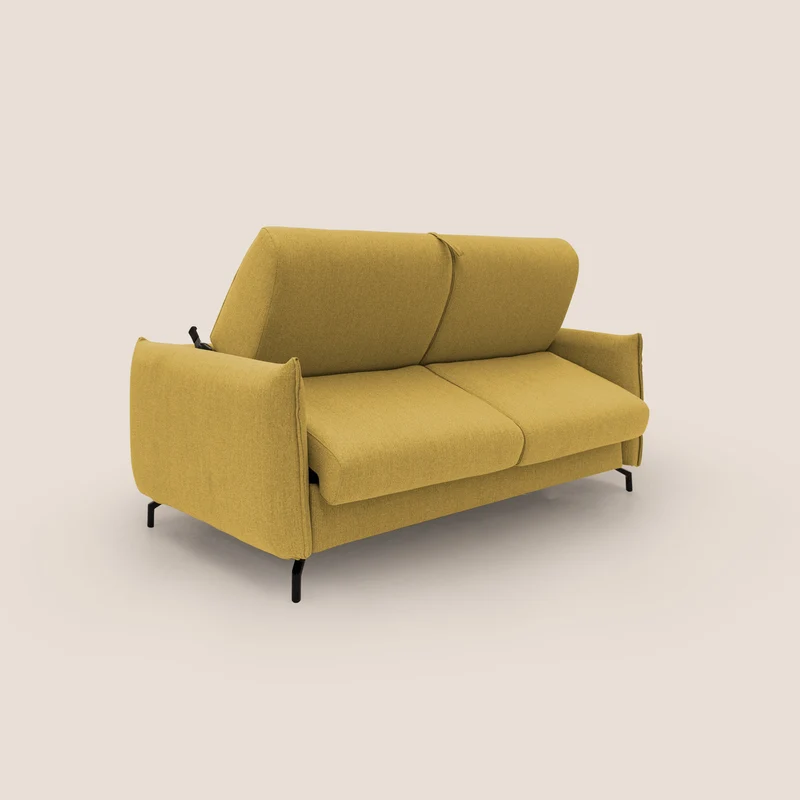 Scarlet canapé convertible en tissu mixte coton imperméable T19 jaune