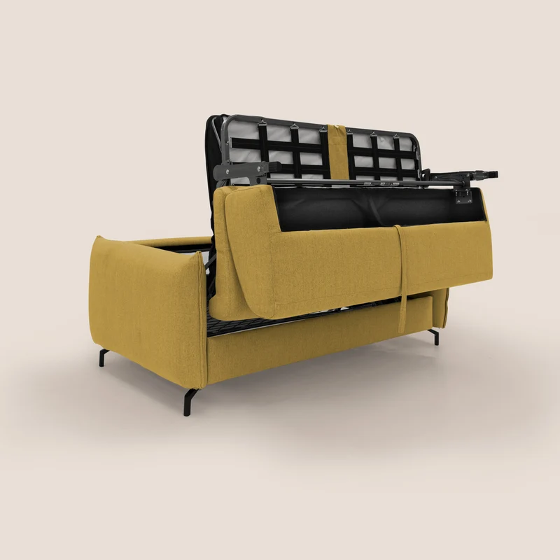 Scarlet canapé convertible en tissu mixte coton imperméable T19 jaune