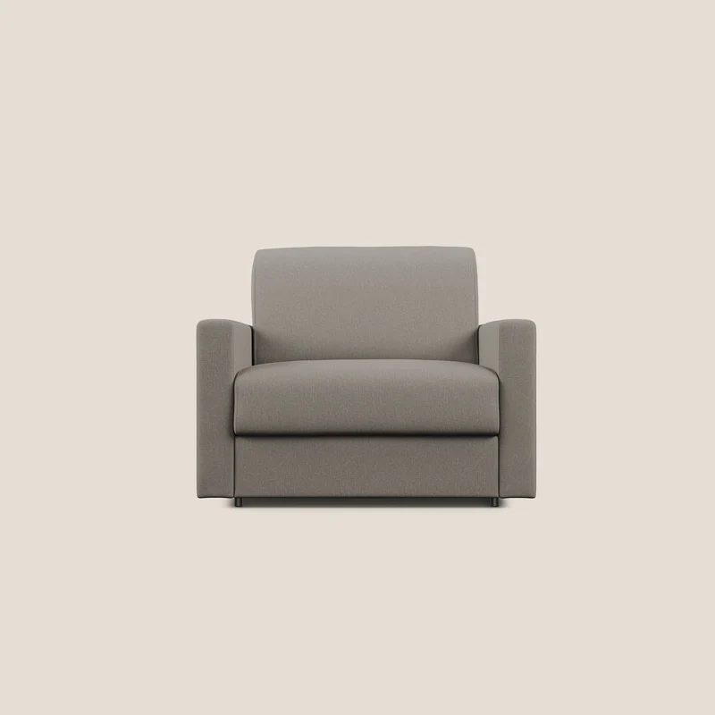 Chris Fauteuil convertible en tissu imperméable T13 Taupe tortora