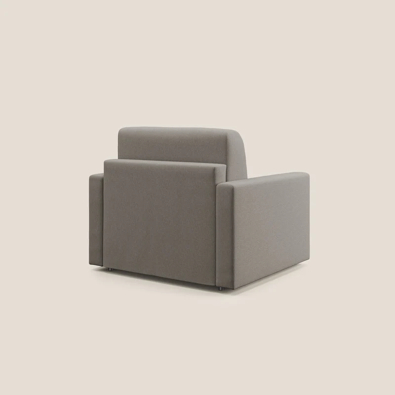 Chris Fauteuil convertible en tissu imperméable T13 Taupe tortora