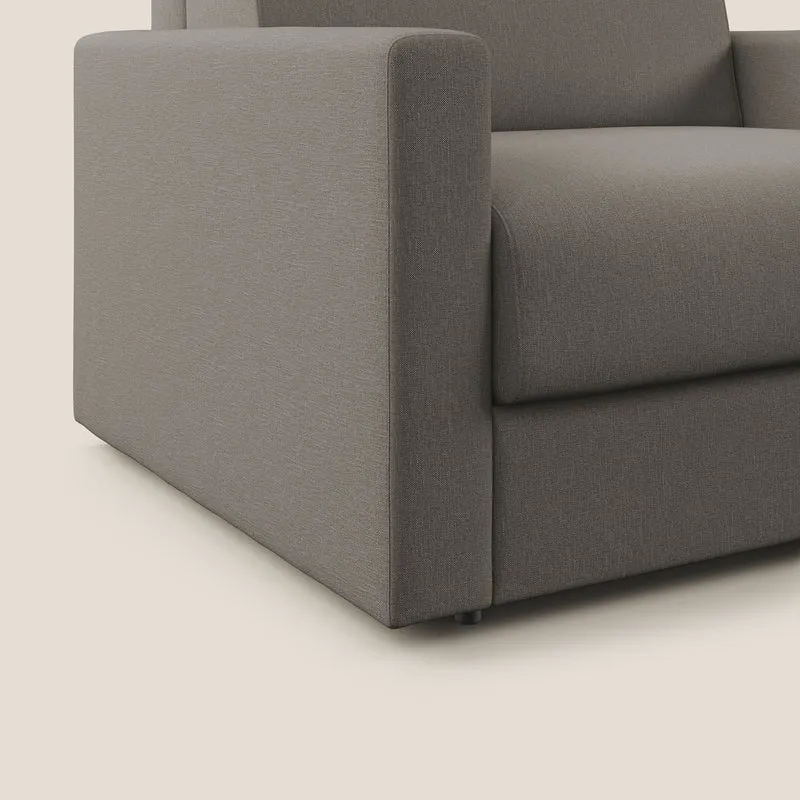 Chris Fauteuil convertible en tissu imperméable T13 Taupe tortora
