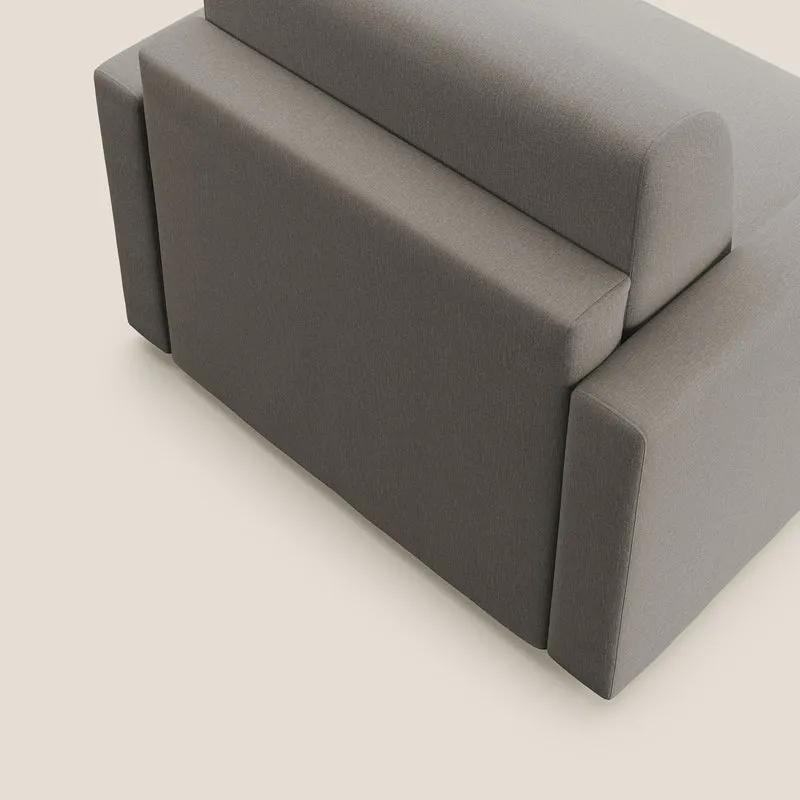 Chris Fauteuil convertible en tissu imperméable T13 Taupe tortora