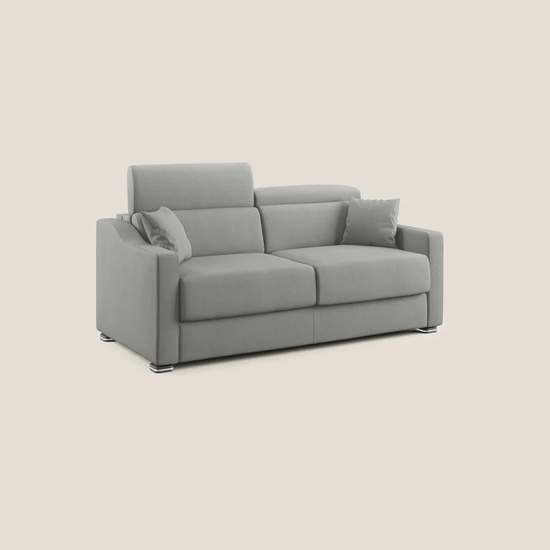 Amber canapé-lit double en tissu détachable T05 gris