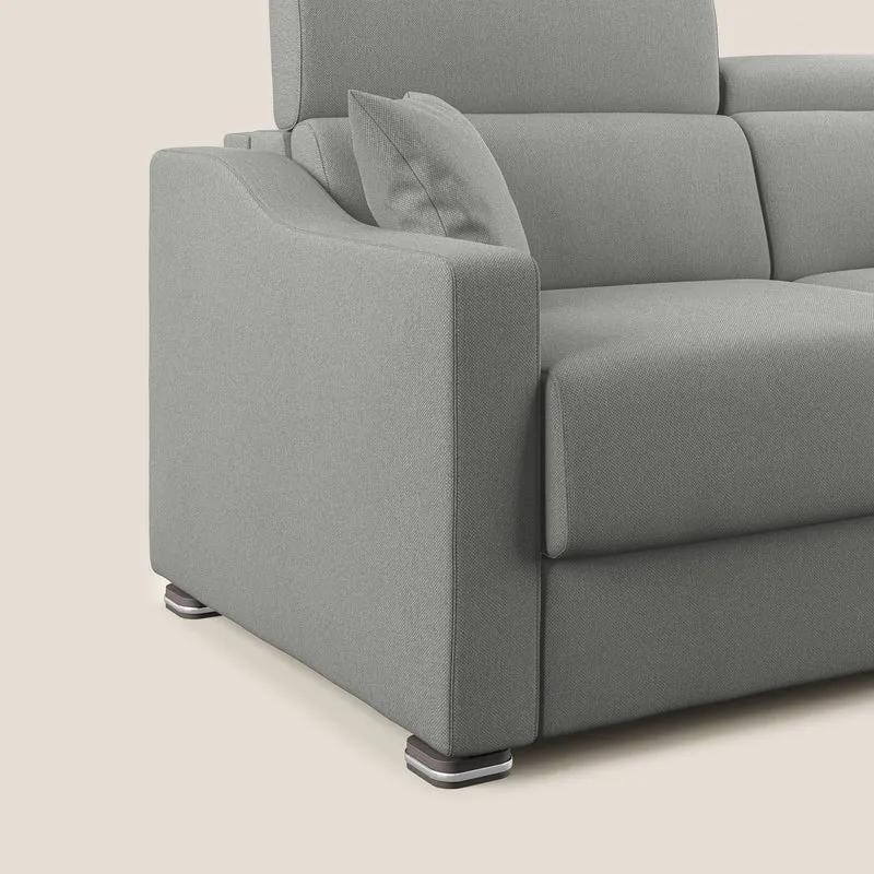 Amber canapé-lit double en tissu détachable T05 gris