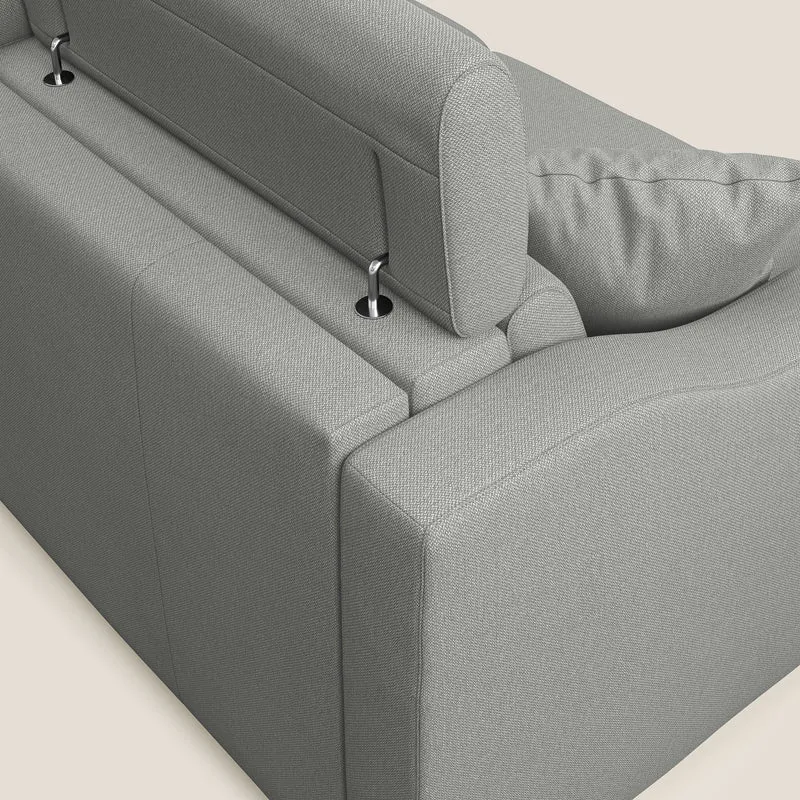 Amber canapé-lit double en tissu détachable T05 gris