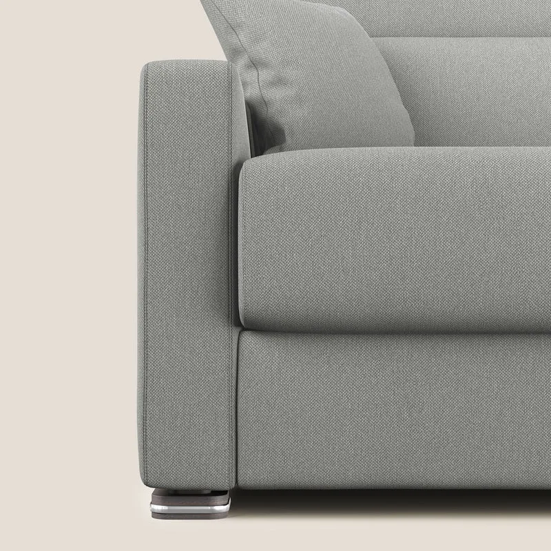 Amber canapé-lit double en tissu détachable T05 gris