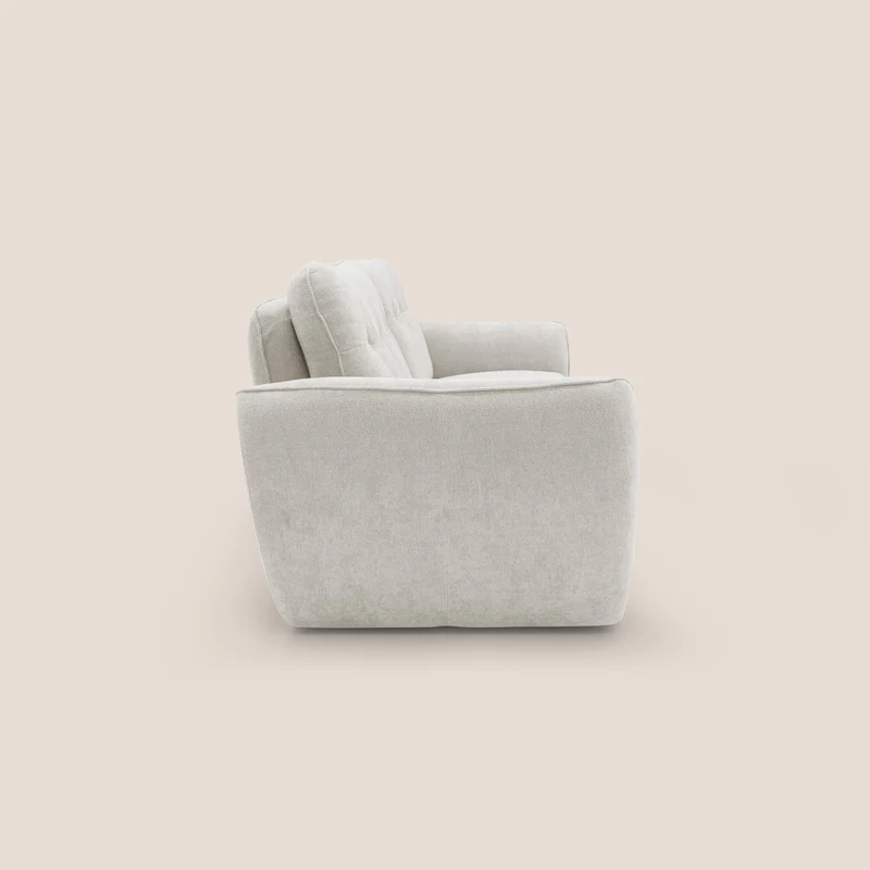 Cerbero canapé 2 ou 3 places en bouclette douce imperméable T07 blanc